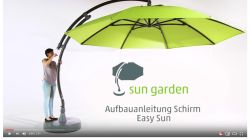 Aufbauanleitung Schirm Easy Sun
